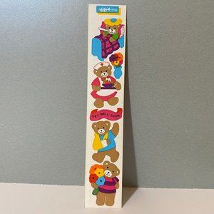Vintage 1984 Toots Cardesign Get Well Bears Stickers